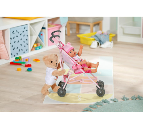 zapf creation 836439 Коляска для кукол baby born "Мишка" (43 см.)