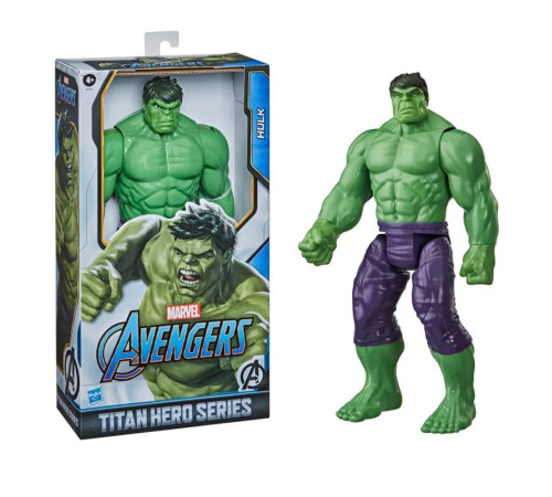 avengers e7475  figura titan hero "hulk" (30 cm.)