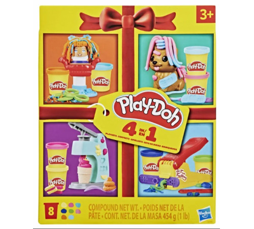  play-doh g3476 set cadou de plastilină "4 mini-seturi &icirc;n 1"