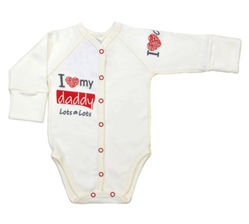  veres 102.81-4.56 Боди "i love my daddy red" (интерлок) р.56