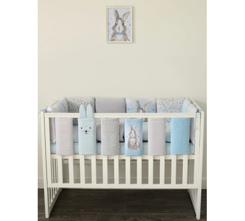 veres 217.11 Постельное бельё "summer bunny blue" (6 ед.)