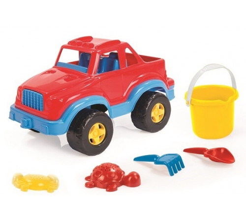 Jucării pentru Copii - Magazin Online de Jucării ieftine in Chisinau Baby-Boom in Moldova dolu 6023 mașină cu un set de nisip în sort.