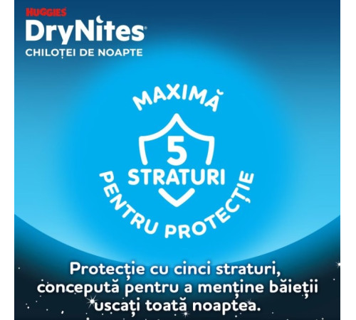 chiloți absorbanți huggies drynites boy (30-48 kg.) 9 buc.