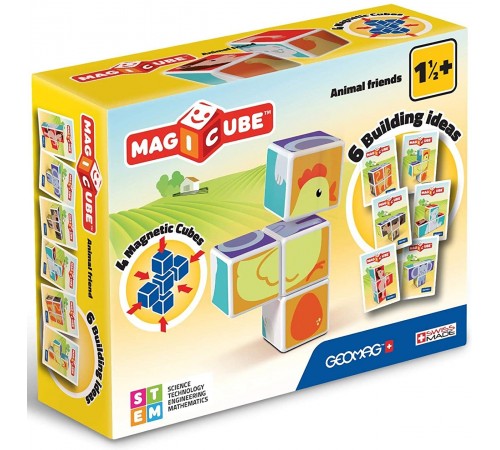 Geomag 132G Магнитные кубики "Magicube" Домашние Животные (4 шт.) geomag 132g Магнитные кубики "magicube" Домашние Животные (4 шт.)