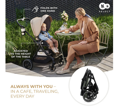 kinderkraft Прогулочная коляска yoxi зеленый