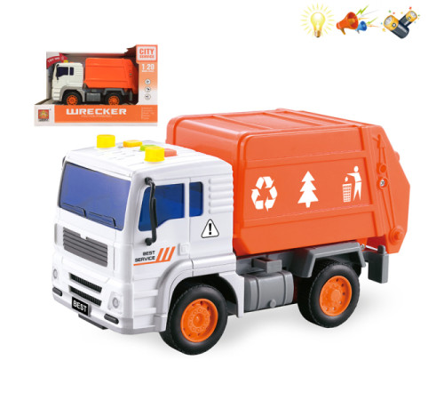op 200194176 Игрушка инерционная "Мусоровоз" (свет, звук) wy541c