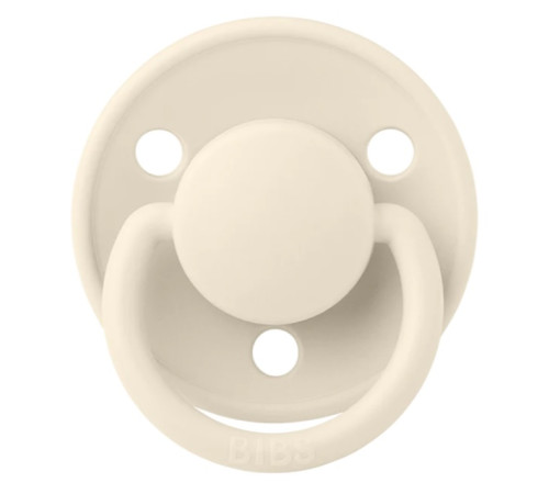  bibs suzeta rotunda din silicon de lux (0-36 luni) ivory