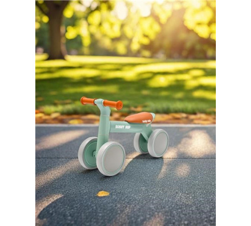 babymix 56299 run bike bunny hop ultralight verde