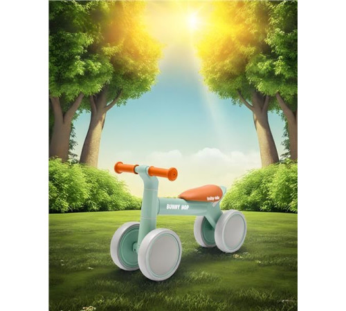babymix 56299 run bike bunny hop ultralight verde