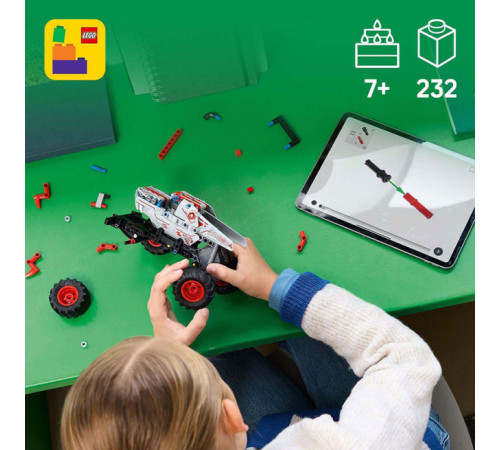 lego technic 42200 Конструктор "monster jam thunderroarus Откатной механизм" (232 дет.)