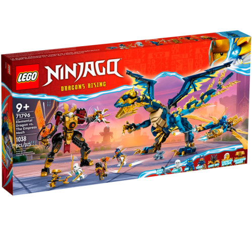  lego ninjago 71796 constructor "dragon elemental vs robot empress" (1038el.)