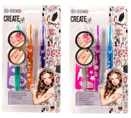 Детский магазин в Кишиневе в Молдове Create it 84208 Набор ароматических ручек для тату (в асс.)  create it 84208 Набор ароматических ручек для тату (в асс.)
