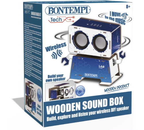  bontempi 802000 set de asamblare stem din lemn "boxa mea audio wireless"