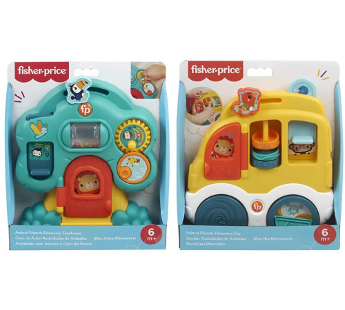 Детский&nbsp;магазин в Кишиневе в Молдове fisher-price hxk32 Развивающая игрушка-минибизиборд &laquo;Веселые животные&raquo; (в асс.)