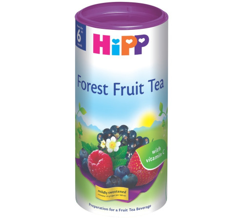  hipp 3905 ceai de fructe de pădure pentru copii (6 m+) 200 gr.