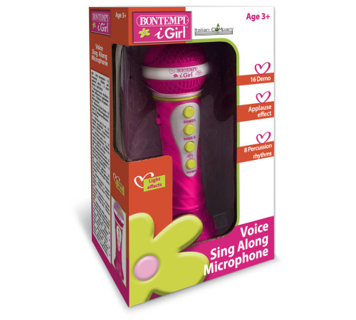 Bontempi 412072 Микрофон с световыми эффектами bontempi 412072 Микрофон с световыми эффектами