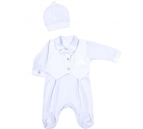 Одежда для малышей в Молдове Veres 110-2.52-33.56 Комплект "Gentleman white" закрытая ножка (комбинезон, шапочка) р.56 veres 110-2.52-33.56 Комплект "gentleman white" закрытая ножка (комбинезон, шапочка) р.56