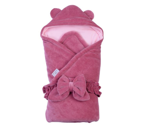  veres 125.06.09 plic-pătură cu glugă "velour wild rose" (80 х 80 cm.)