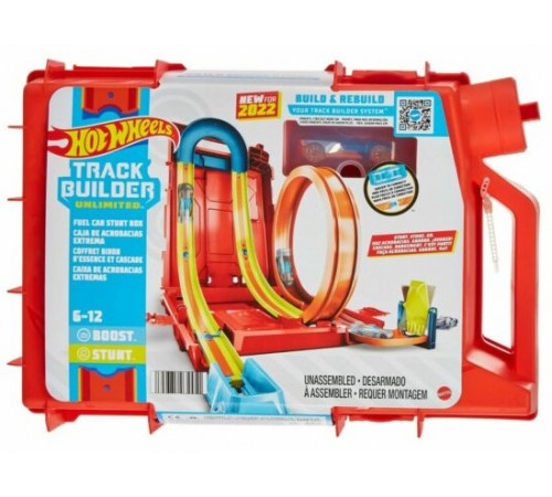 hot wheels hdx78 set de joc "btrack builder unlimited fuel can stunt box"