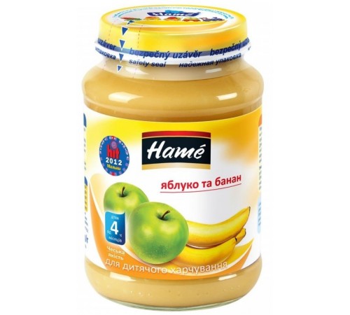 hame piure mere cu banane (4 luni+) 190 gr.