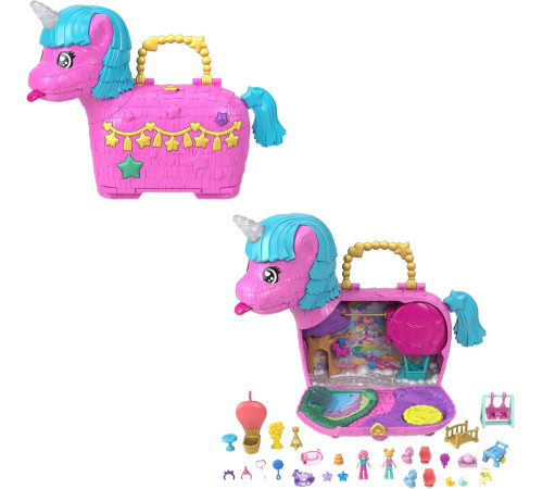 polly pocket hyd96 Игровой набор "Единорог: Вечеринка!"