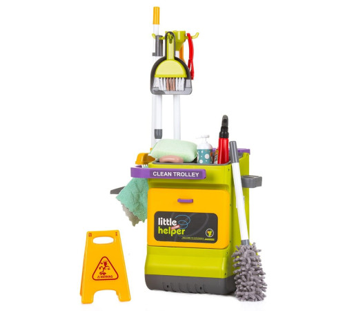 chipolino set de joc "carucior de curățare cu unelte" dipk002410cl (16 articole)