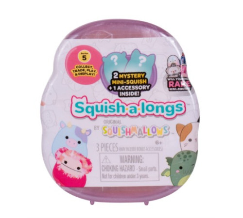 Jucării pentru Copii - Magazin Online de Jucării ieftine in Chisinau Baby-Boom in Moldova squishmallows sqal0048 breloc-surpriză cu mini figurine "squish-a-longs" (2 figurine)