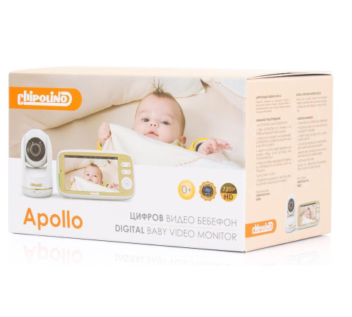 chipolino Видеоняня apollo 5 lcd vibefap02301wh