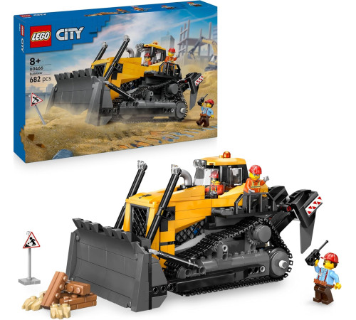 lego city 60466 constructor "buldozer galben" (682 el.)