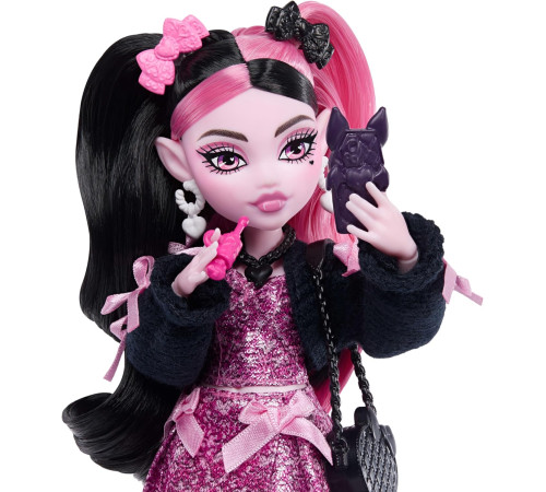 monster high jhk29 Кукла "Дракулаура" с питомцем-летучей мышью