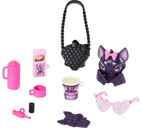 monster high jhk29 Кукла "Дракулаура" с питомцем-летучей мышью