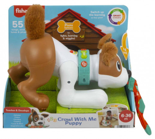 fisher-price hhh95 Игрушка "Щенок" серия "Ползи со мной"