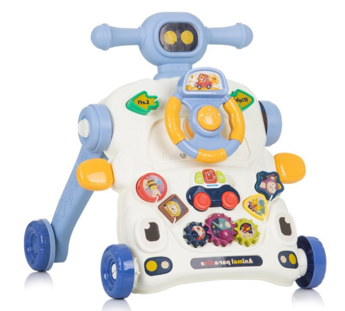 chipolino Ходунки-каталка 3-в-1 "Машина" mikcar0242bl голубой