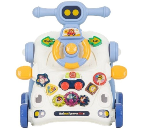 chipolino Ходунки-каталка 3-в-1 "Машина" mikcar0242bl голубой