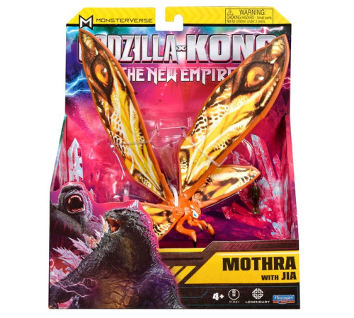 playmates toys 35207 set de figurine "godzilla vs. kong -mothra cu jia" (15 cm.) 