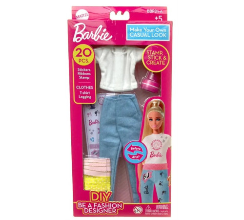 Jucării pentru Copii - Magazin Online de Jucării ieftine in Chisinau Baby-Boom in Moldova barbie bbfd1-a set de creație pentru stilizarea hainelor barbie "casual style"
