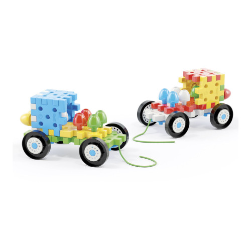 quercetti 2290 constructor "jumbo peggy vehicles" (62 el.) 