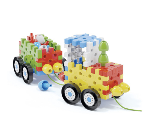 quercetti 2290 constructor "jumbo peggy vehicles" (62 el.) 