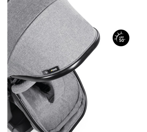 hauck carucior pentru gemeni 2in1 atlantic twin melange grey