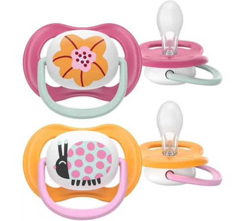  avent scf080/27 suzeta din silicon ultra air  (6-18 m.) in sort.