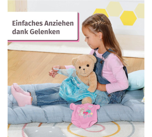 zapf creation 835609 Мягкая игрушка "Мишка baby born" розовый