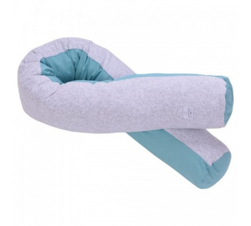 veres 302.01.3 Подушка для кормления "comfort long velour grey-tiffany" (170х75 см.)