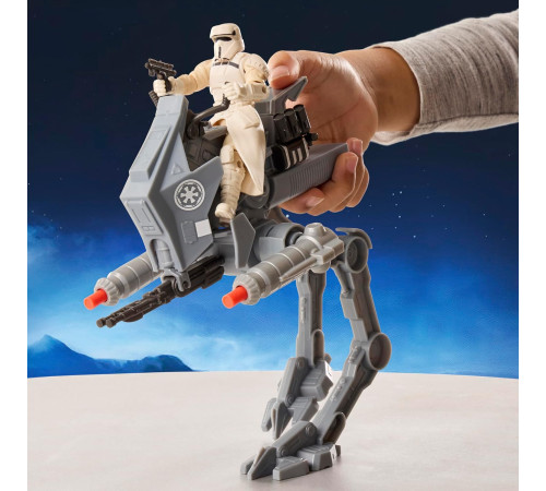 star wars g2840 set de joacă "vehicul at-rt și pilot imperial" (21 cm)