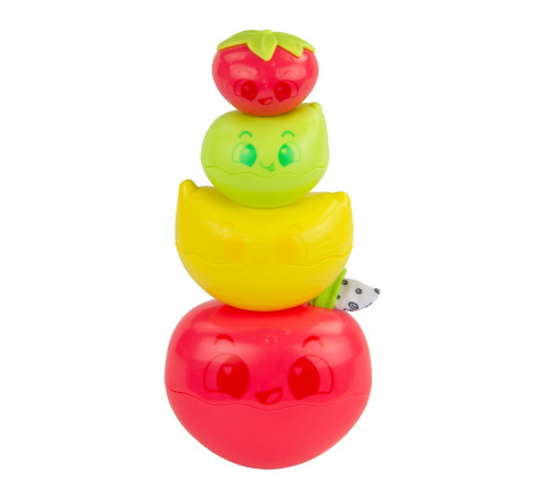  tomy l27461 piramida de fructe lamaze "stack & nest fruit pals"