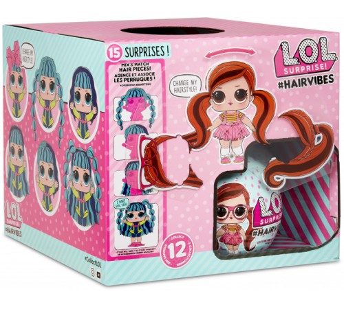 l.o.l. 564744-w1 Игровой набор с куклой surprise! s6 w1 hairvibes Модные Прически  в асс.