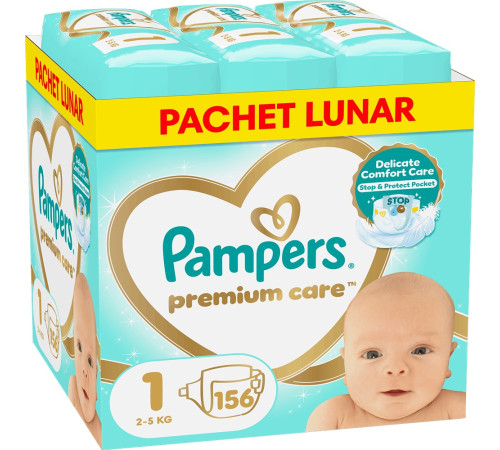 Pampers Premium Care 1 (2-5 кг.) 156 шт.  pampers premium care 1 (2-5 кг.) 156 шт.