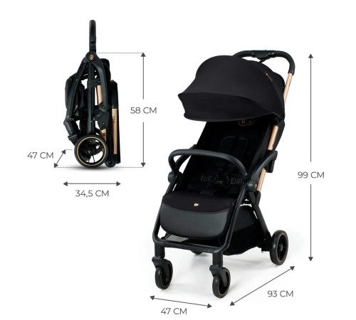 kinderkraft Коляска apino черный