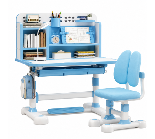  768915 set de mobilier reglabil pentru copii (birou + scaun) richi jch013