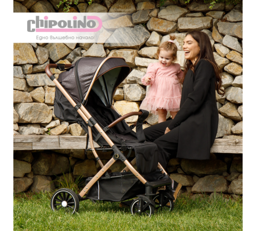 chipolino Коляска combo lkco02403gb золото/бежевый