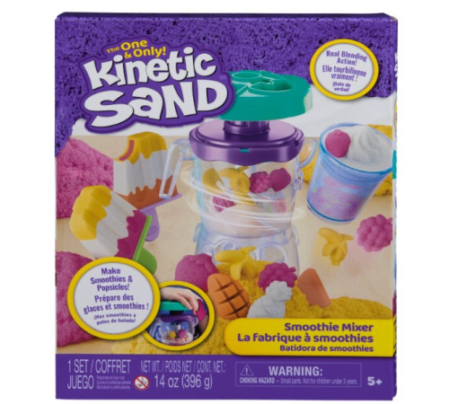  kinetic sand 6075121 set de joacă cu nisip kinetic "blender pentru smoothie"